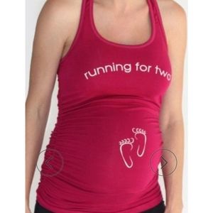 Running For Two Maternity Athletic Tank Top Size Small